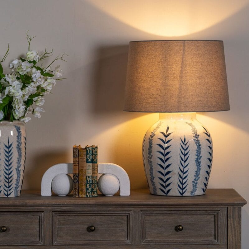Blue Flora Lamp