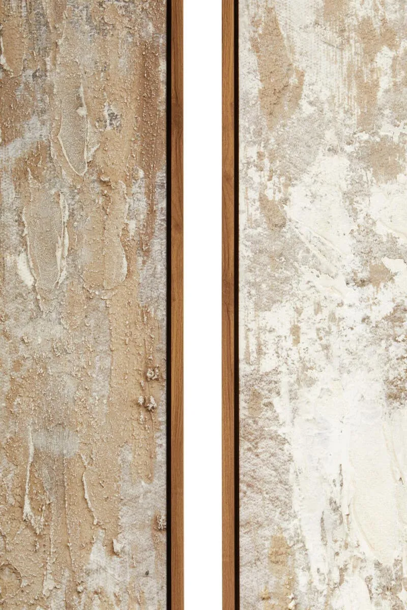 Set of 2 Neutral Textured Wall Art - Image 2