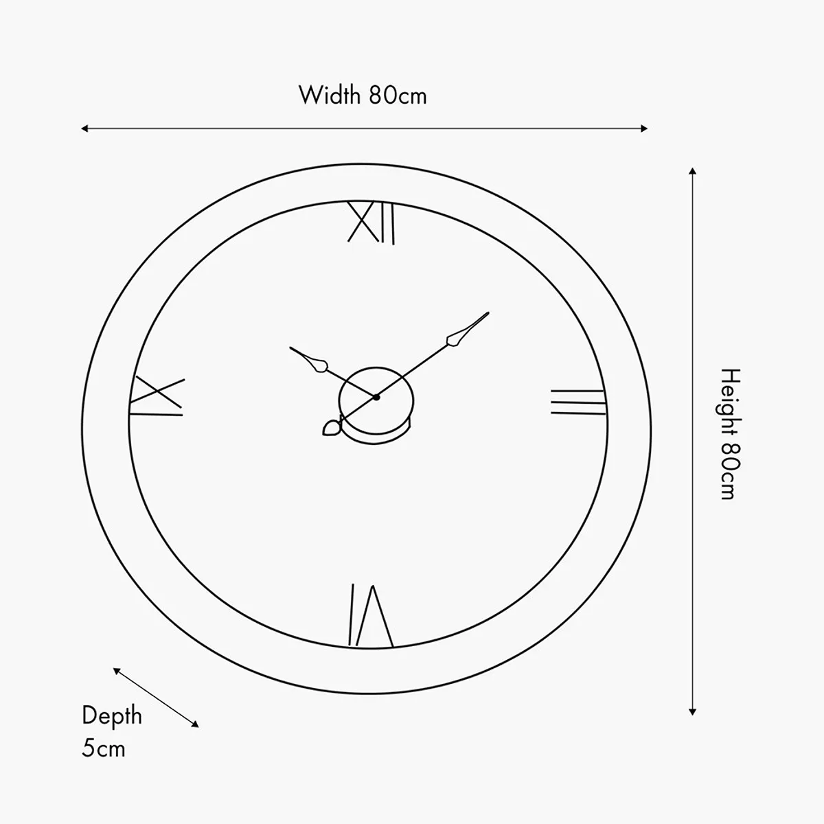 Wood Effect Wall Clock - Image 6