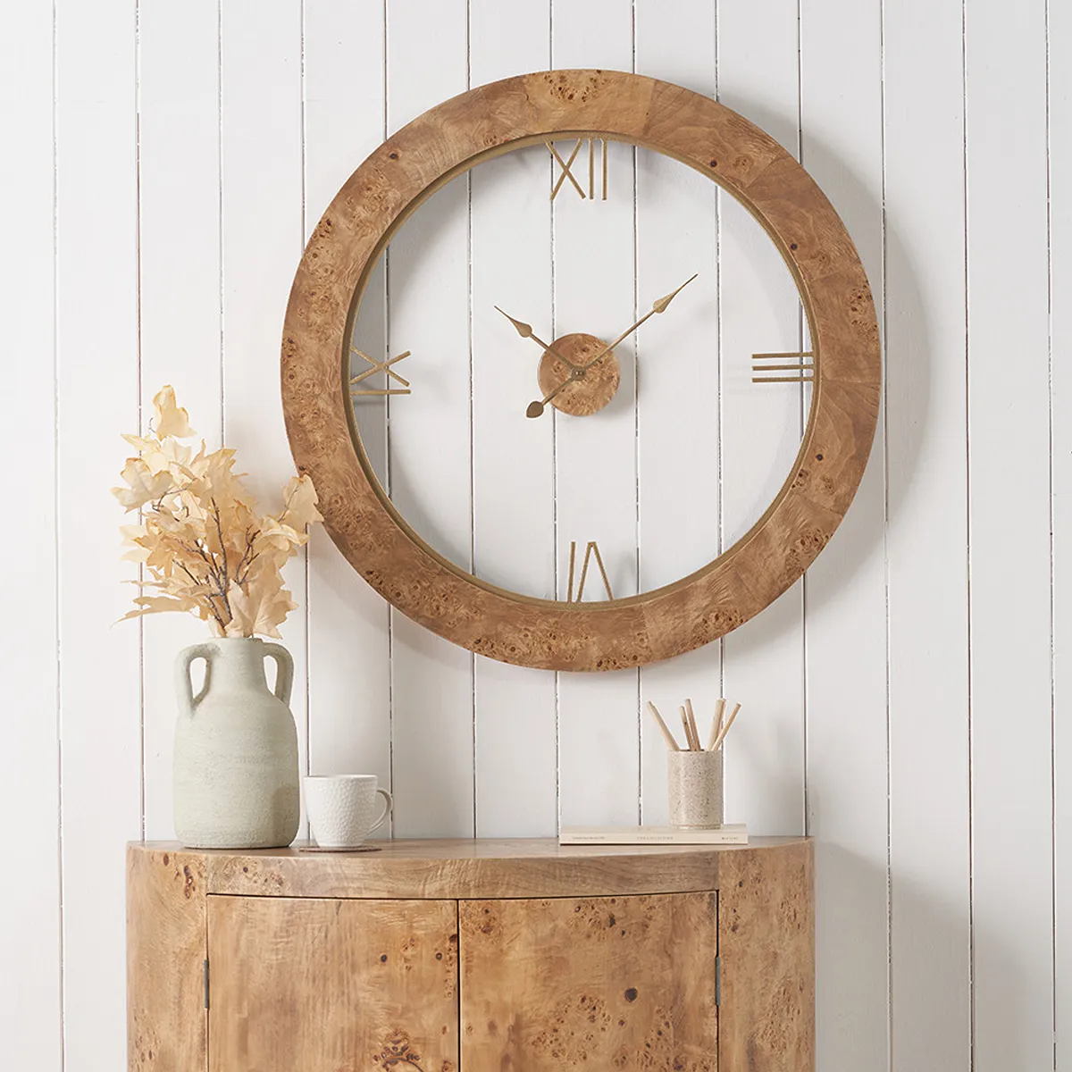 Wood Effect Wall Clock