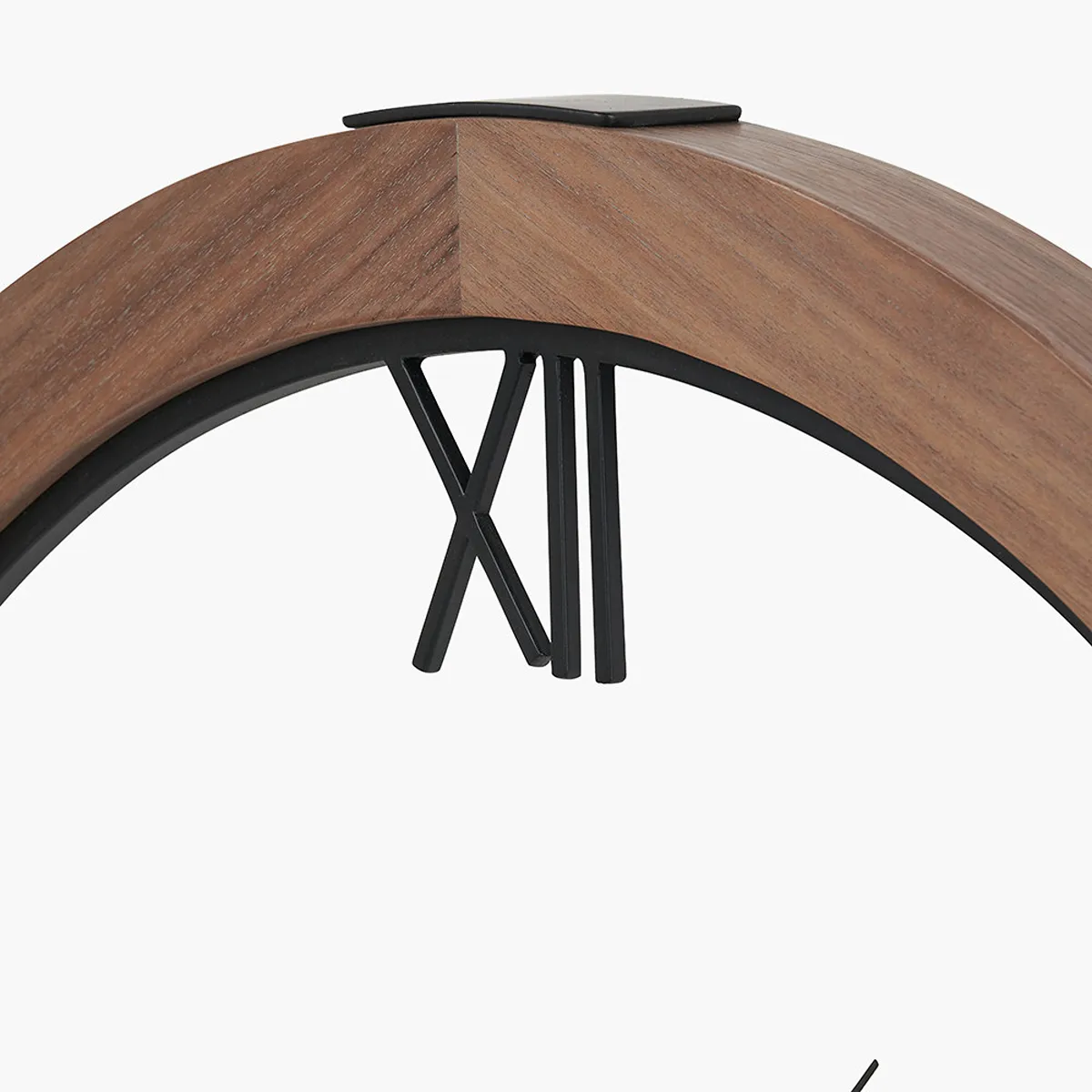 Walnut Wood Effect Wall Clock - Image 4
