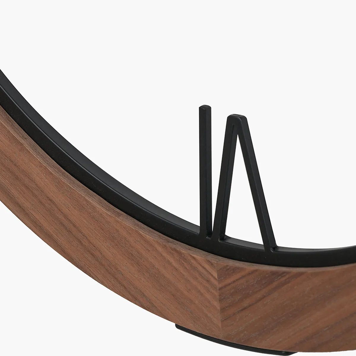 Walnut Wood Effect Wall Clock - Image 6
