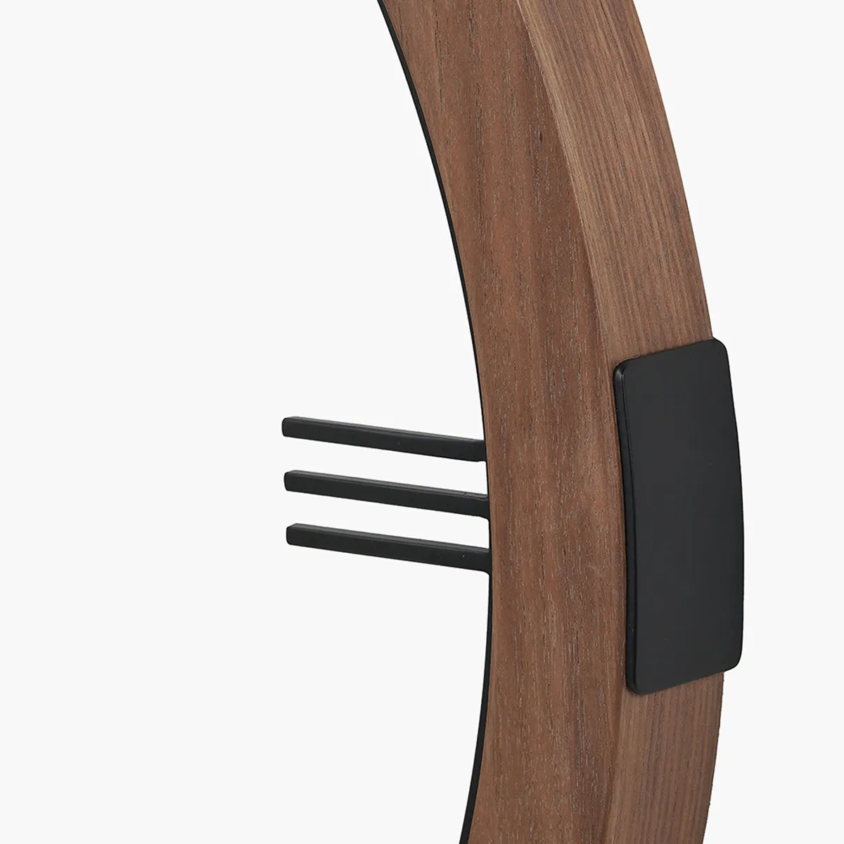 Walnut Wood Effect Wall Clock - Image 7