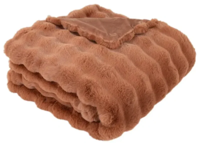 Malini Raffles Orange Throw