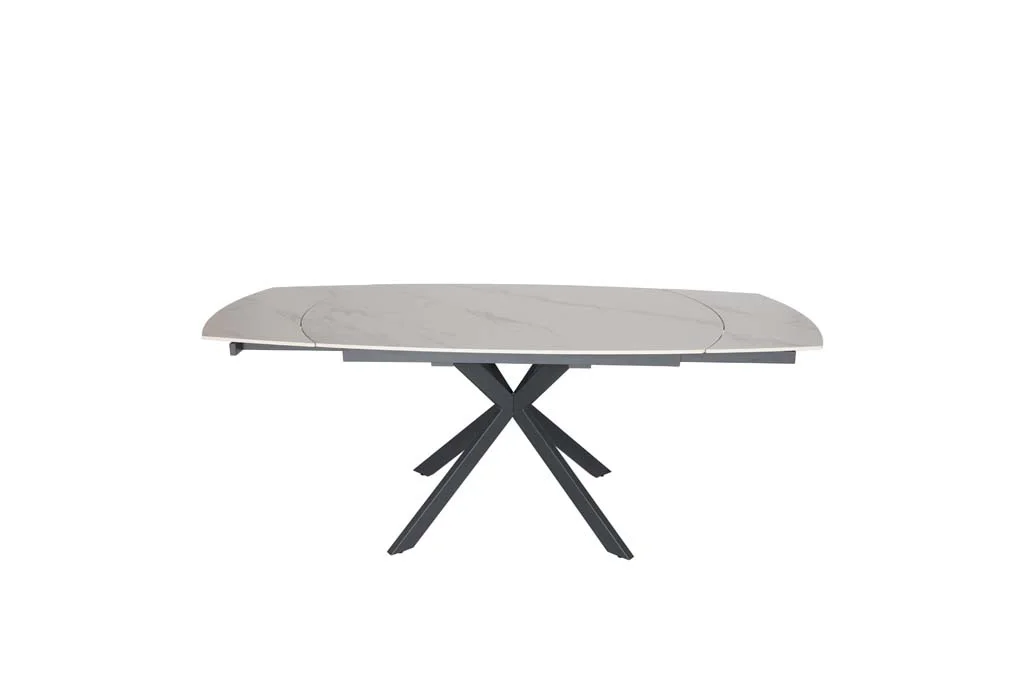 Toledo Swivel White Extending Dining Table - Image 2